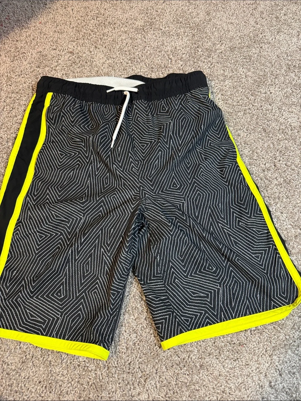 Blue Striped Boys' Athletic Shorts - Kids Bottoms